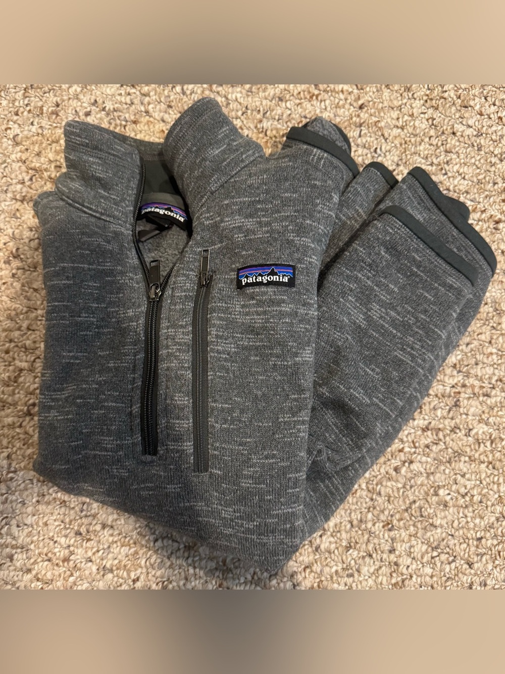 Patagonia Heather Gray quaterzip
